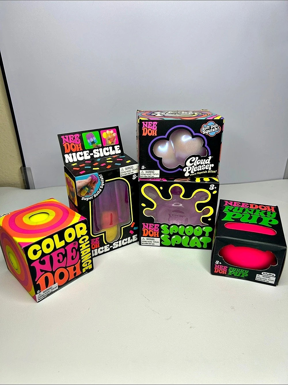RARE NeeDoh Bundle Lot of 5 NEW IN BOX | Cloud Pleaser SplootSplat Nice-sicle
